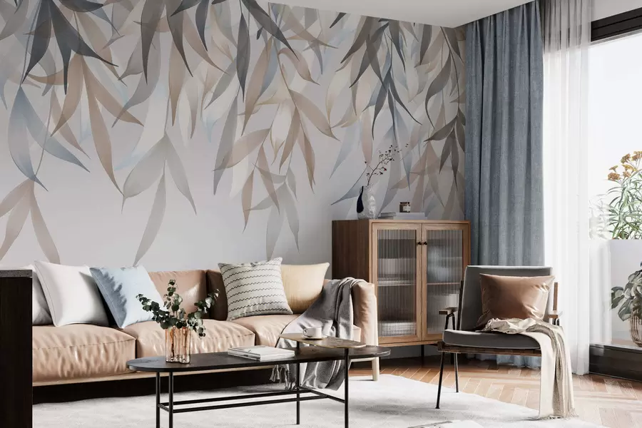 peintures murales De longues feuilles retombantes w05523