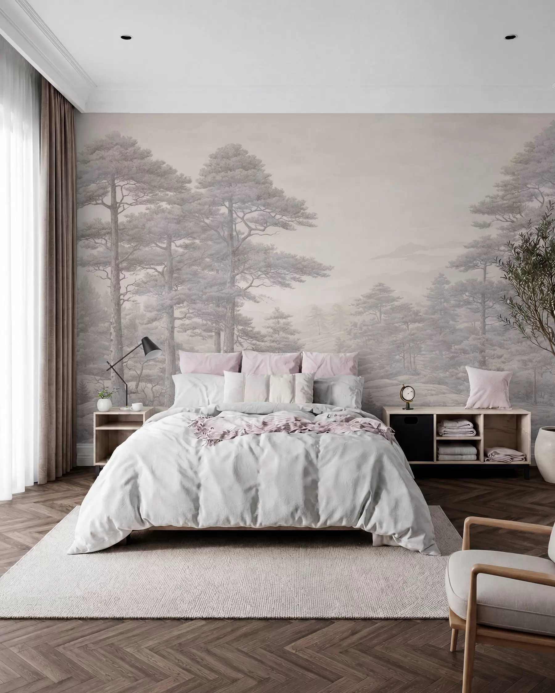murales Grabado del bosque w05524