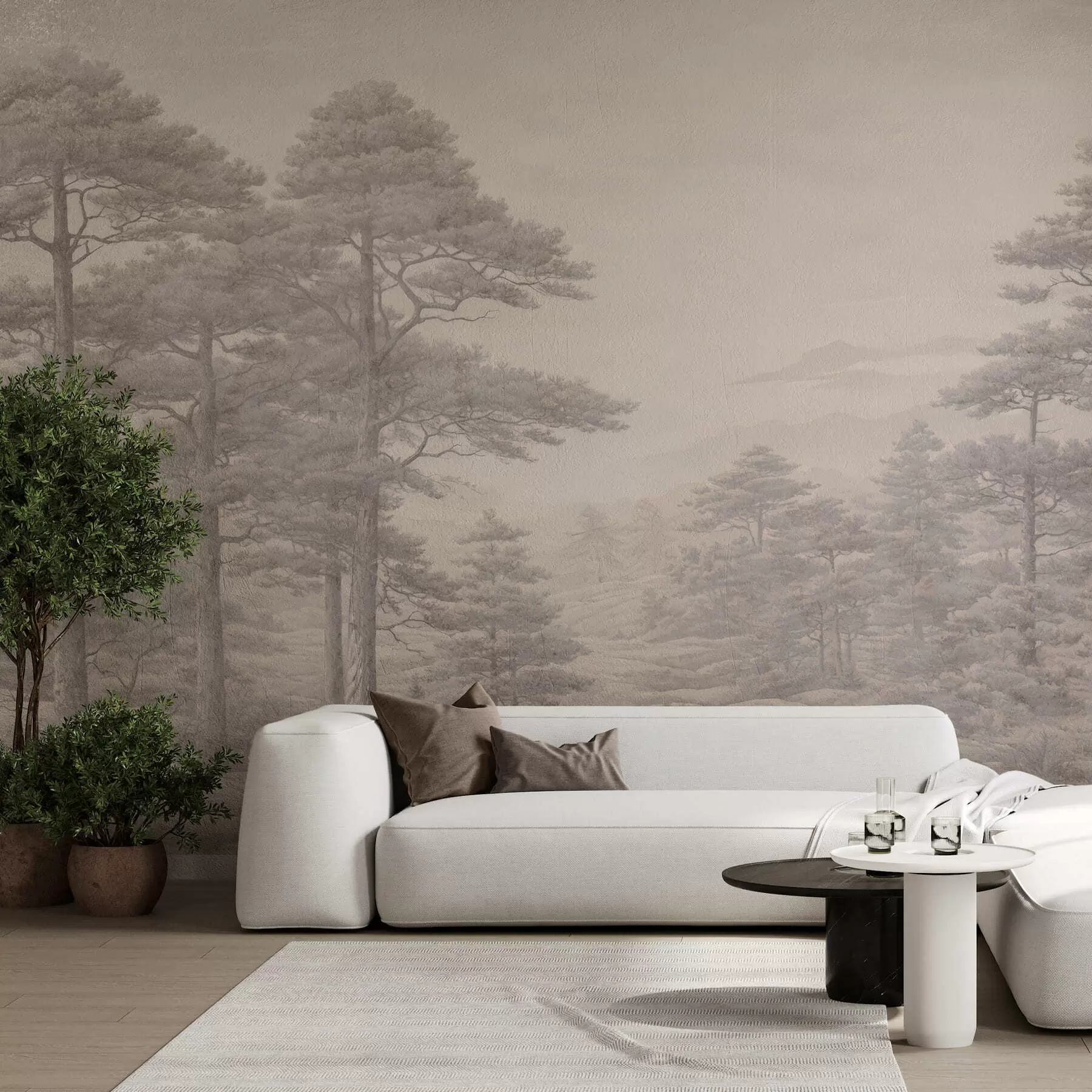 Wall Mural Photo Wallpaper Vintage forest w05524