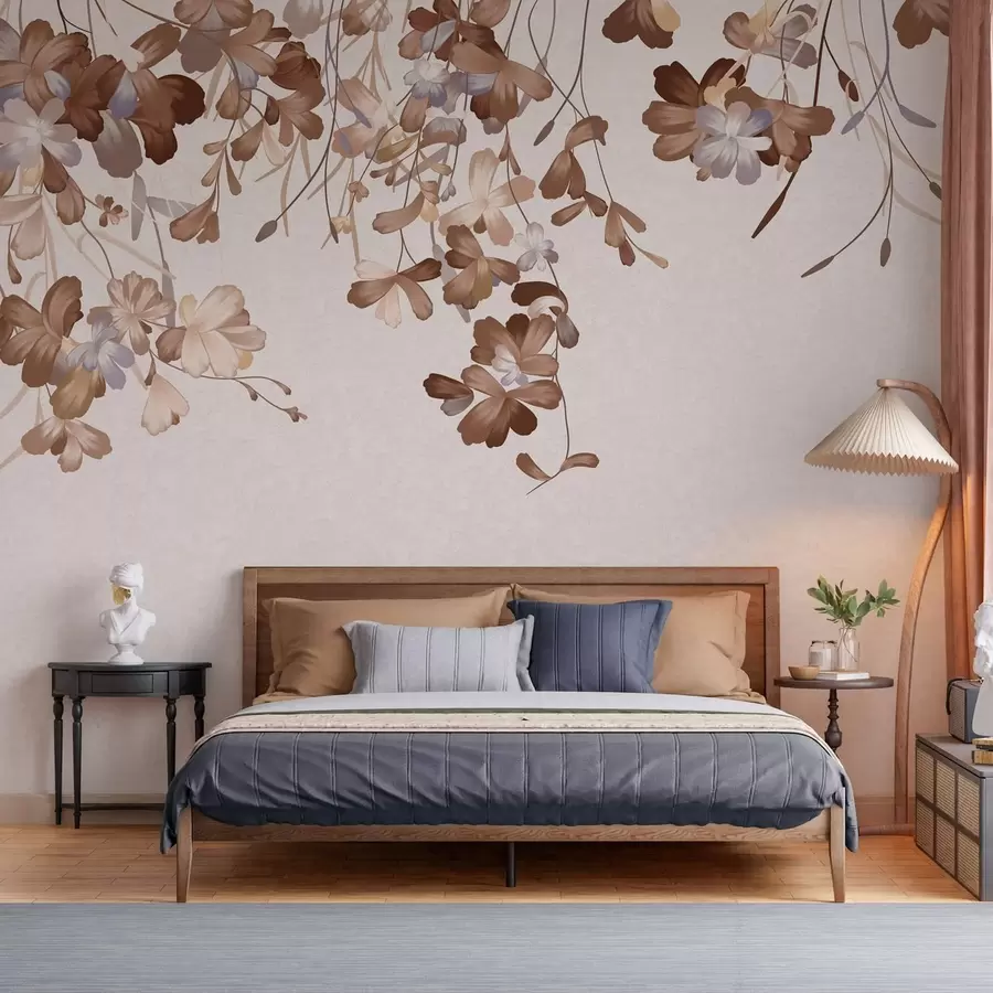 Wall Mural Photo Wallpaper Leaves hanging on the wall w05530