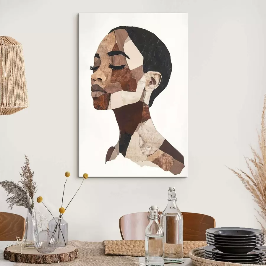 murales Retrato abstracto de una mujer s48923