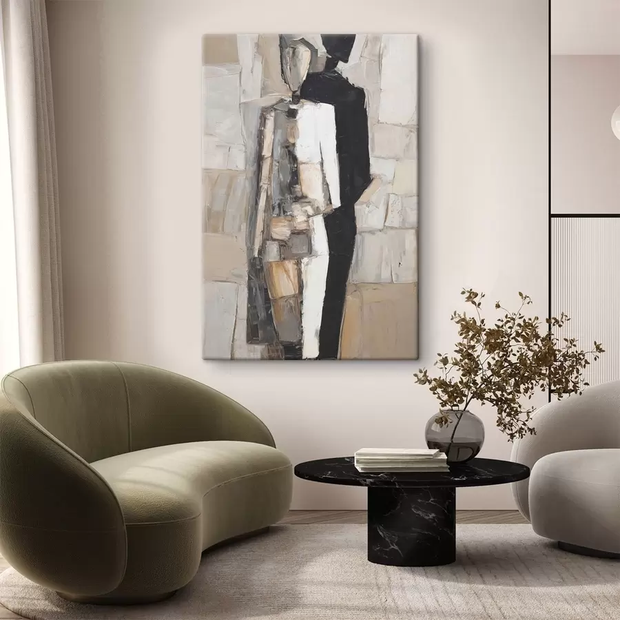 Wall Mural Photo Wallpaper Abstract silhouettes of a couple s48924