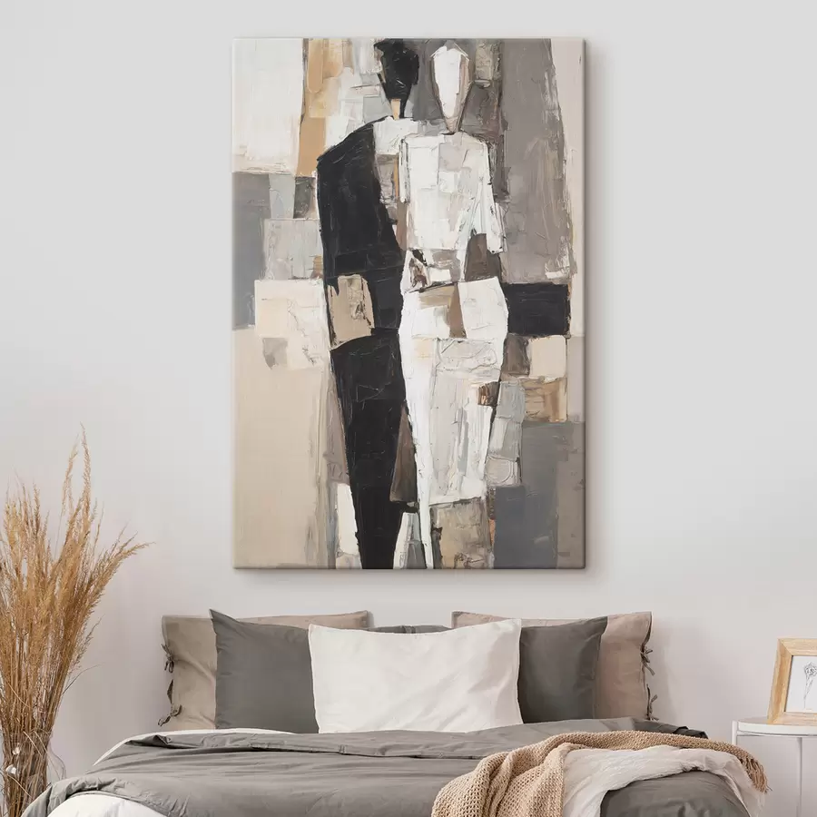 Wall Mural Photo Wallpaper Abstract silhouettes of a couple s48925