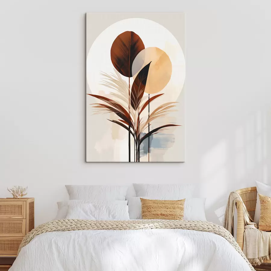 wall murals An abstraction with plant s48926
