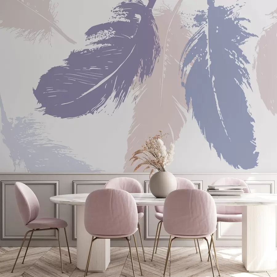 wall murals Feathers w05549v2