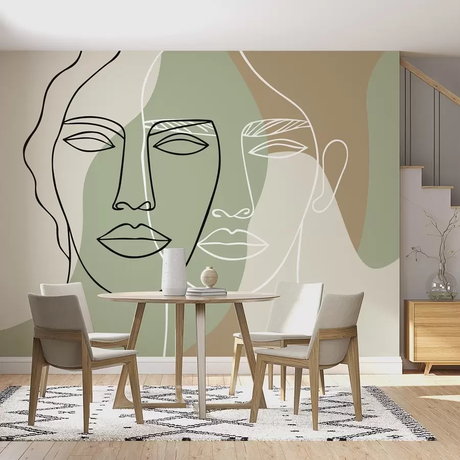 murales Caras abstractas w05550