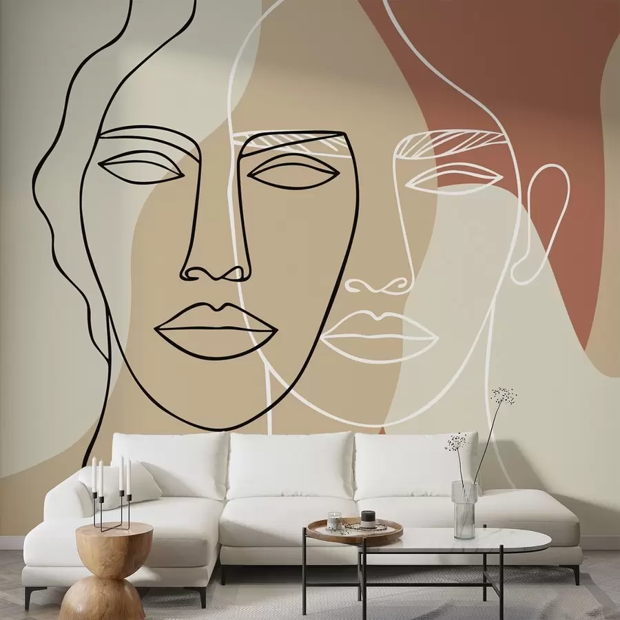 murales Caras abstractas w05550v1