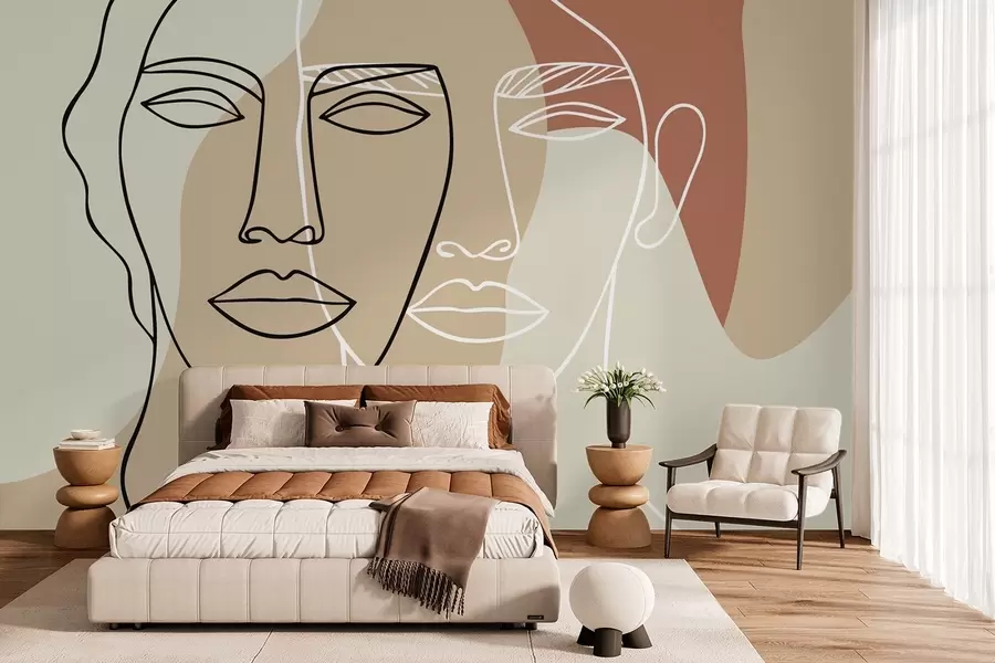 murales Caras abstractas w05550v1