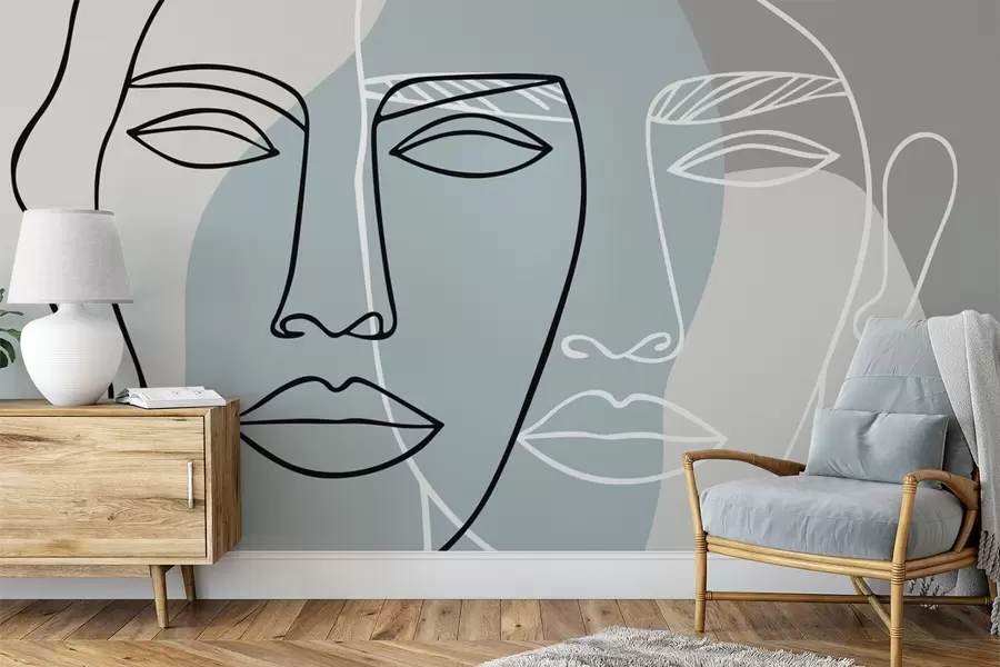 murales Caras abstractas w05550v2