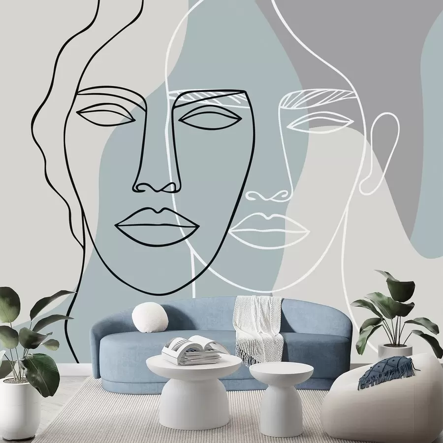 murales Caras abstractas w05550v2