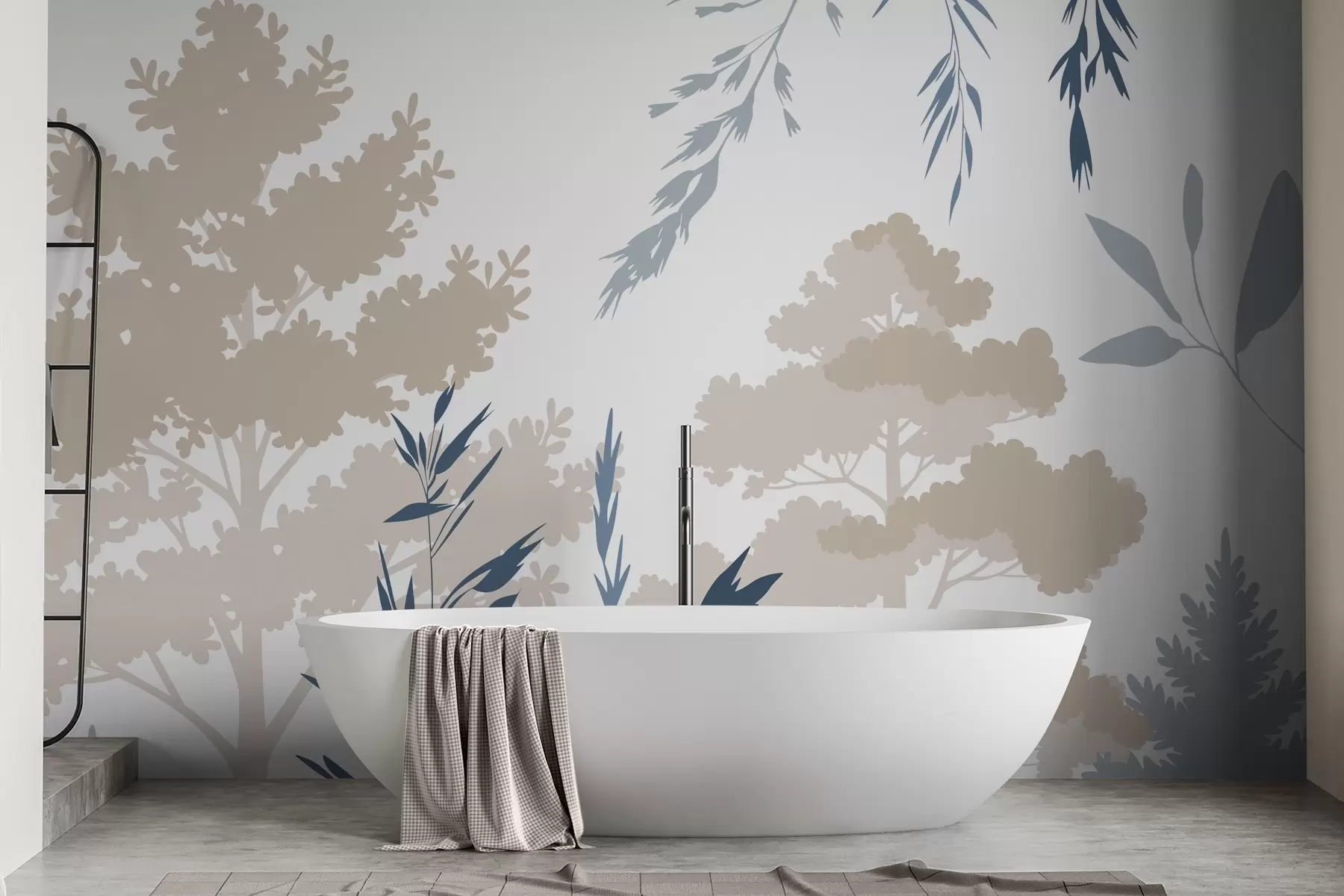 wall murals Trees and grasses w05551