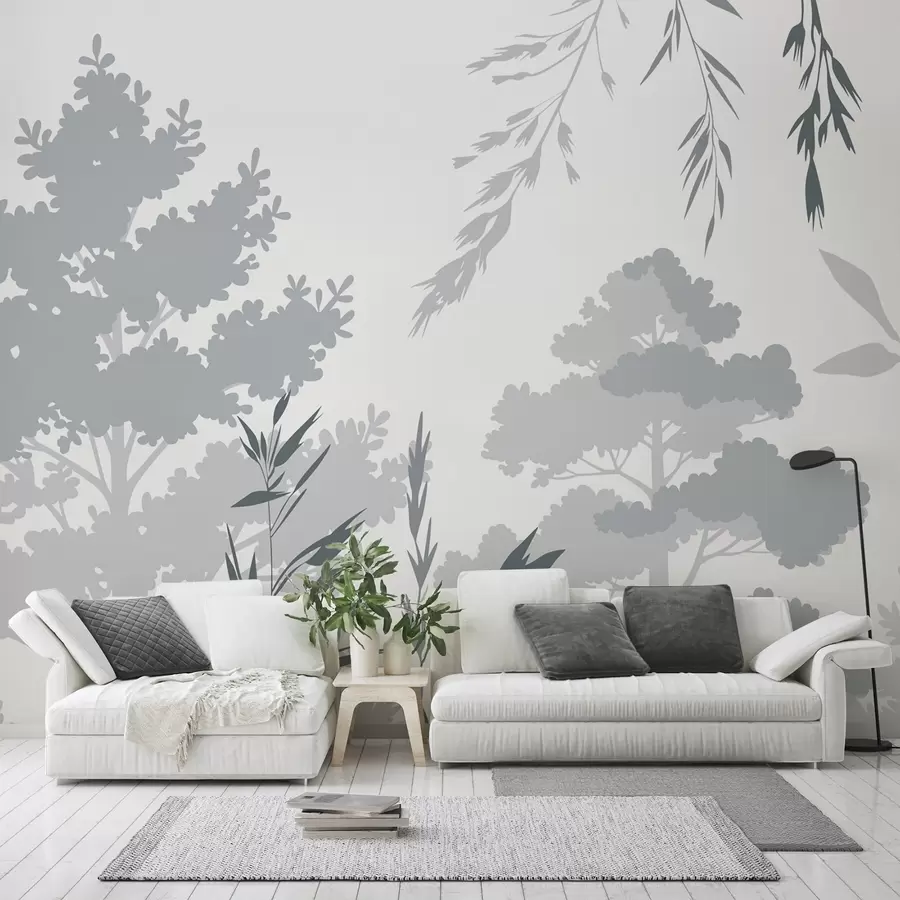 Wall Mural Photo Wallpaper Trees and grasses w05551v2