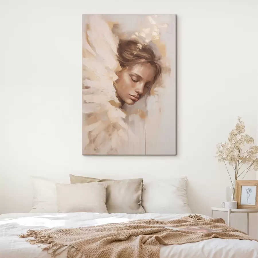 murales Niña con un ala de ángel s48980