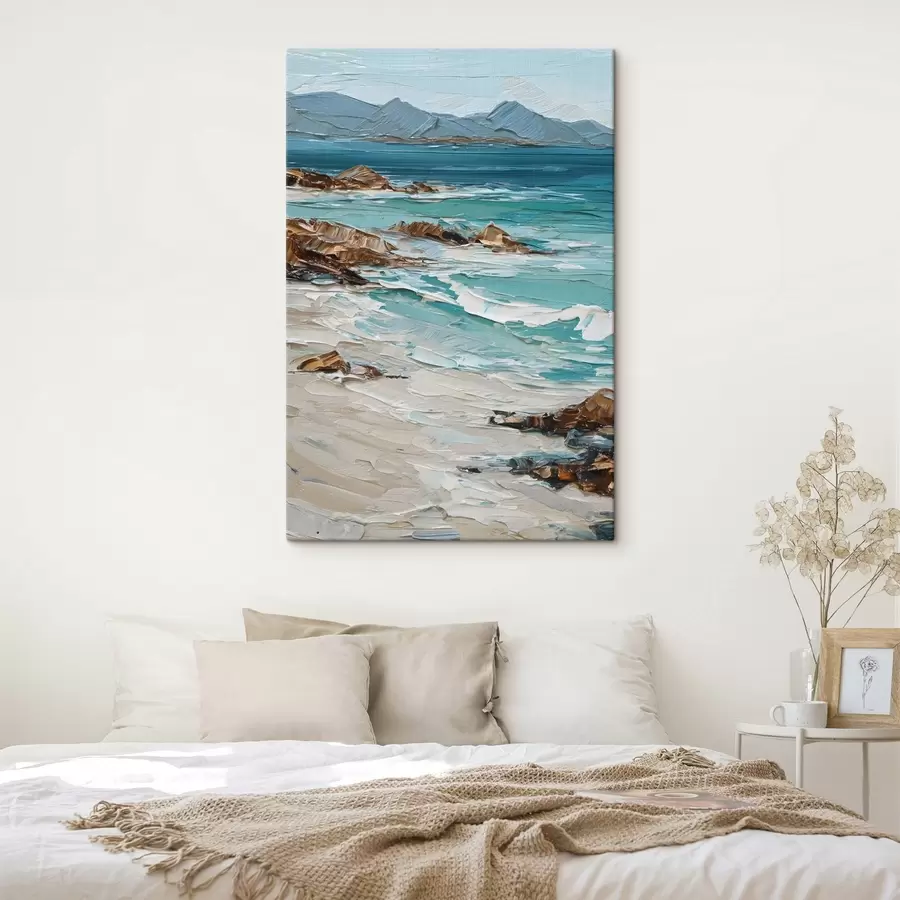 murales paisaje marino con acantilados s48995