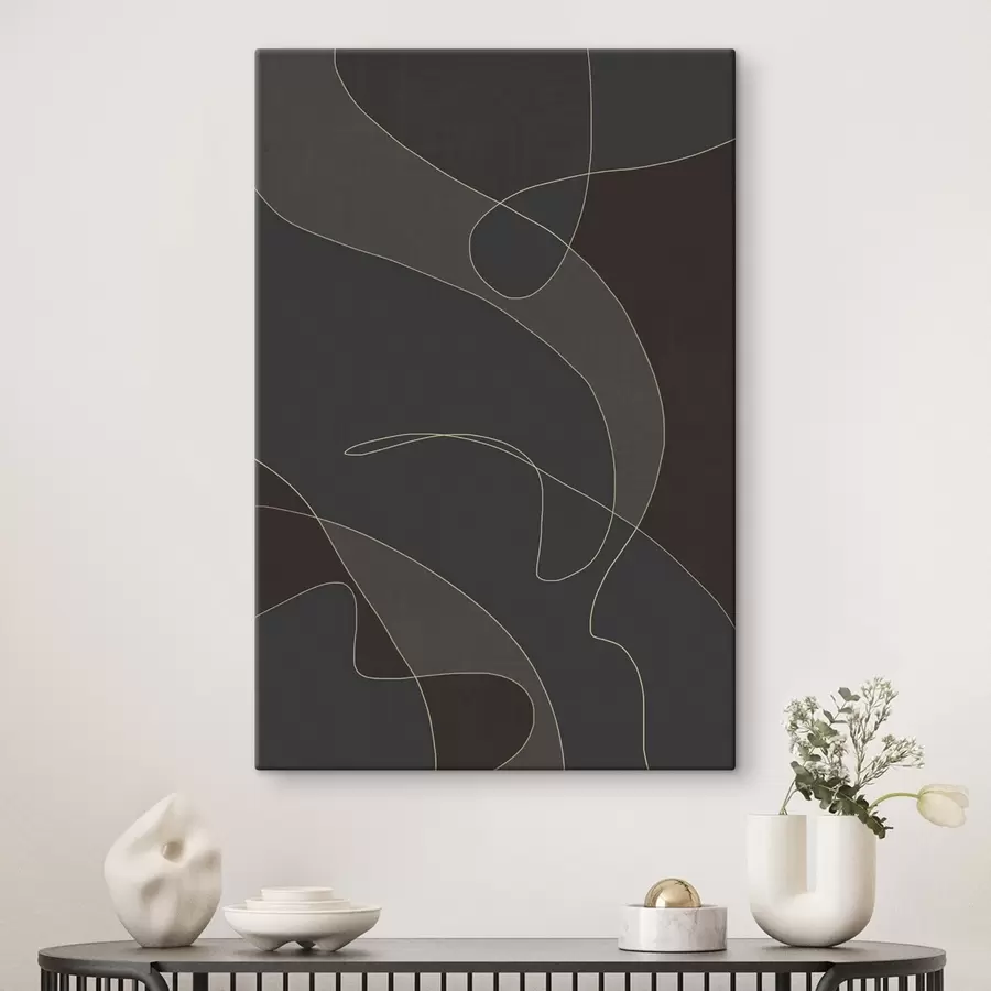 wall murals textural abstraction in dark tones s48997