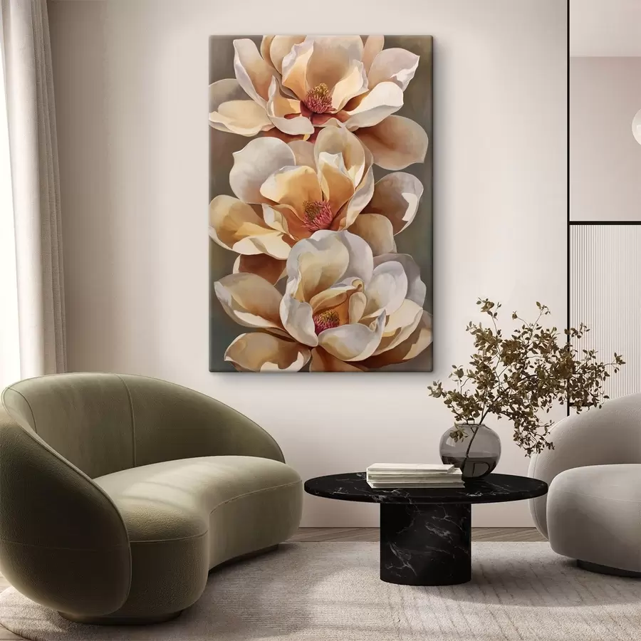 murales Flor de magnolia vertical s49014