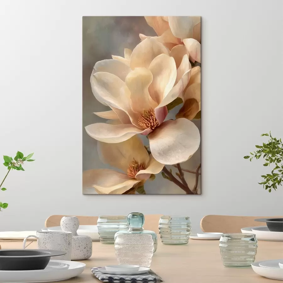 murales Primer plano de una flor de magnolia s49016