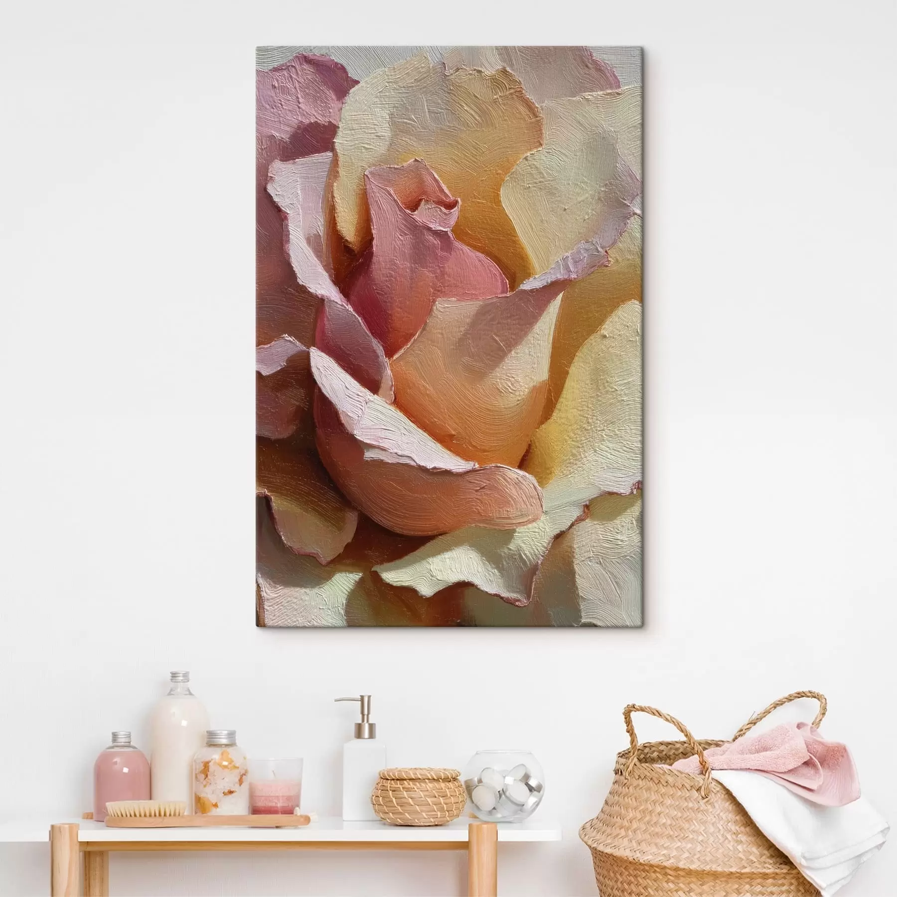 wall murals Painted Flower Texture s49032