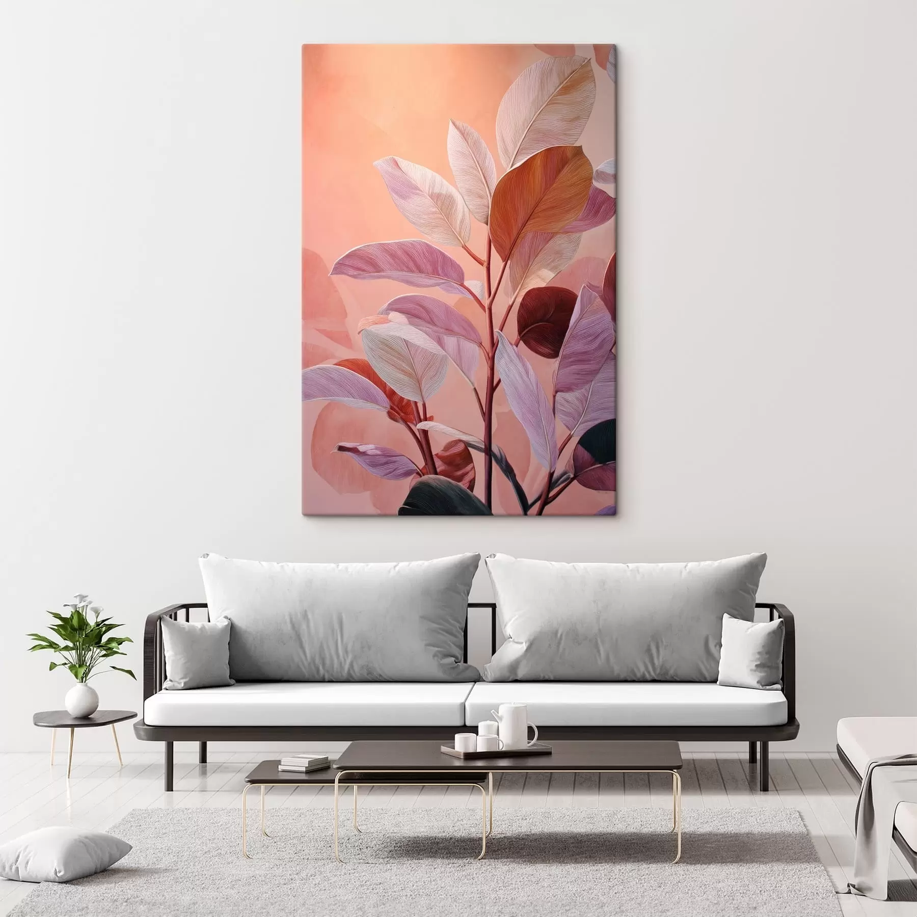 wall murals Decorative Leaves s49038