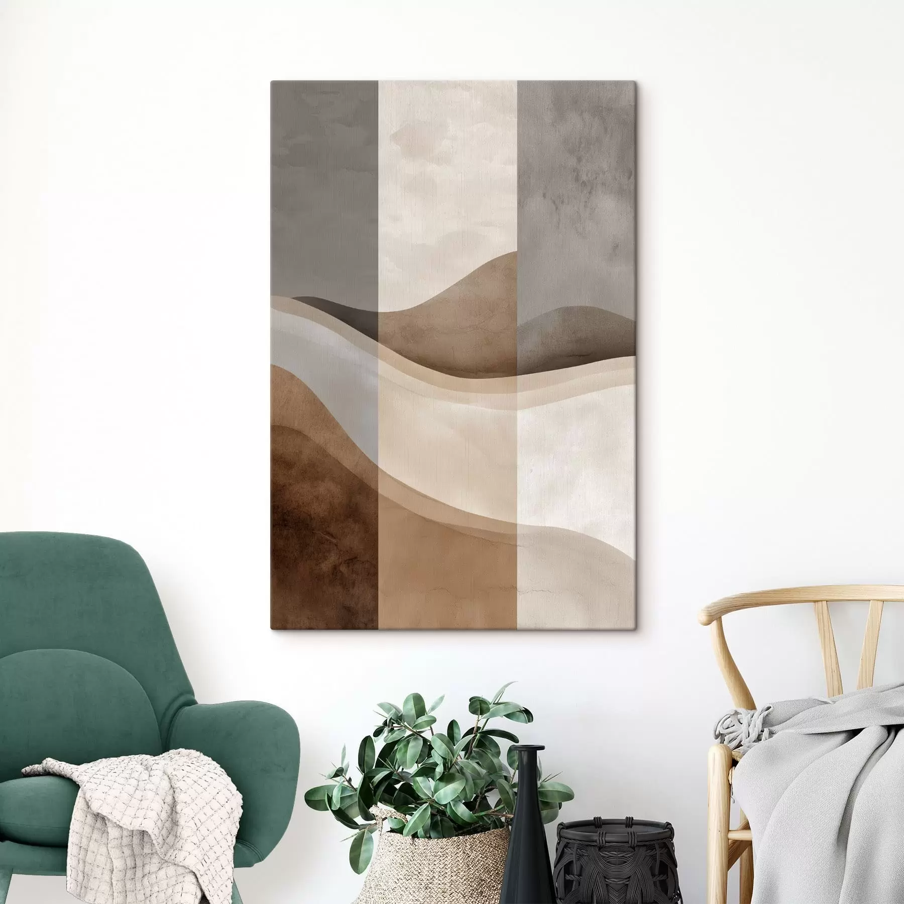 murales Ondas de tierra blanda s49042
