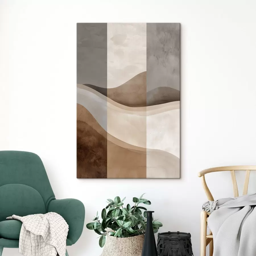 Wall Mural Photo Wallpaper Soft Earth Waves s49042