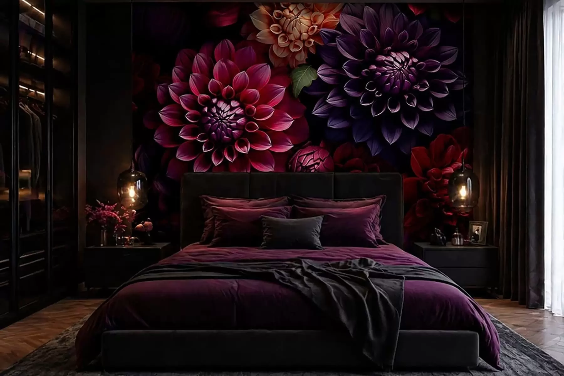 Wall Mural Photo Wallpaper Flowers w05512