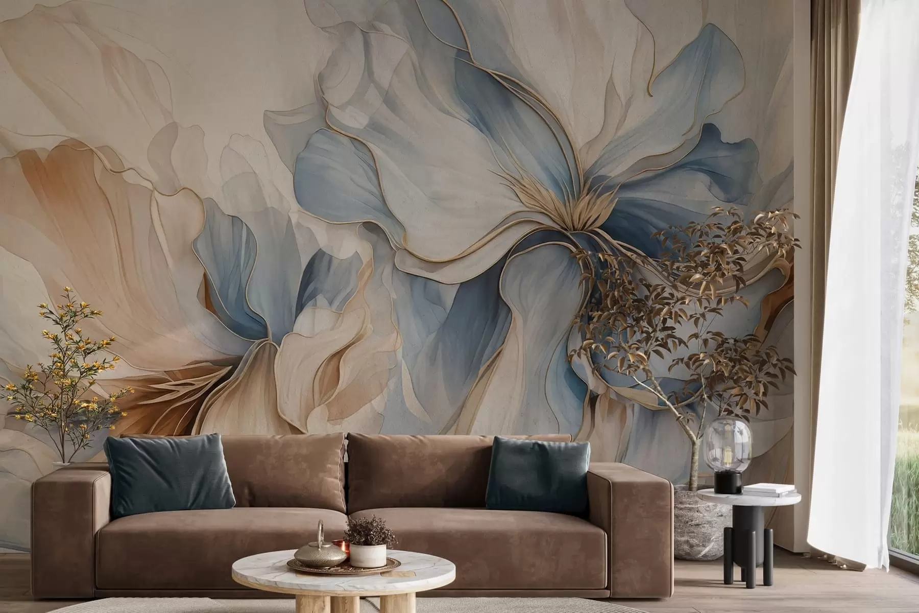 peintures murales Pétales de lumière w05578