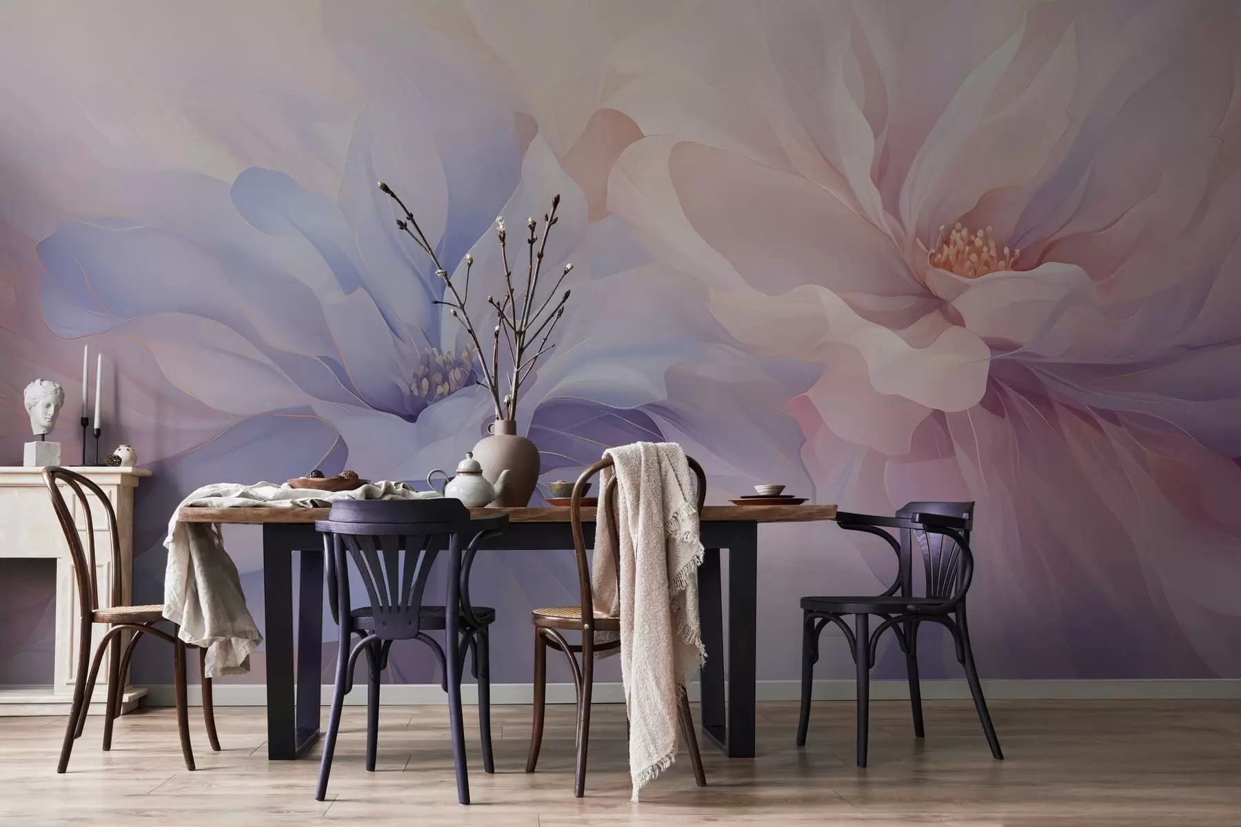 wall murals Airy Petals w05580
