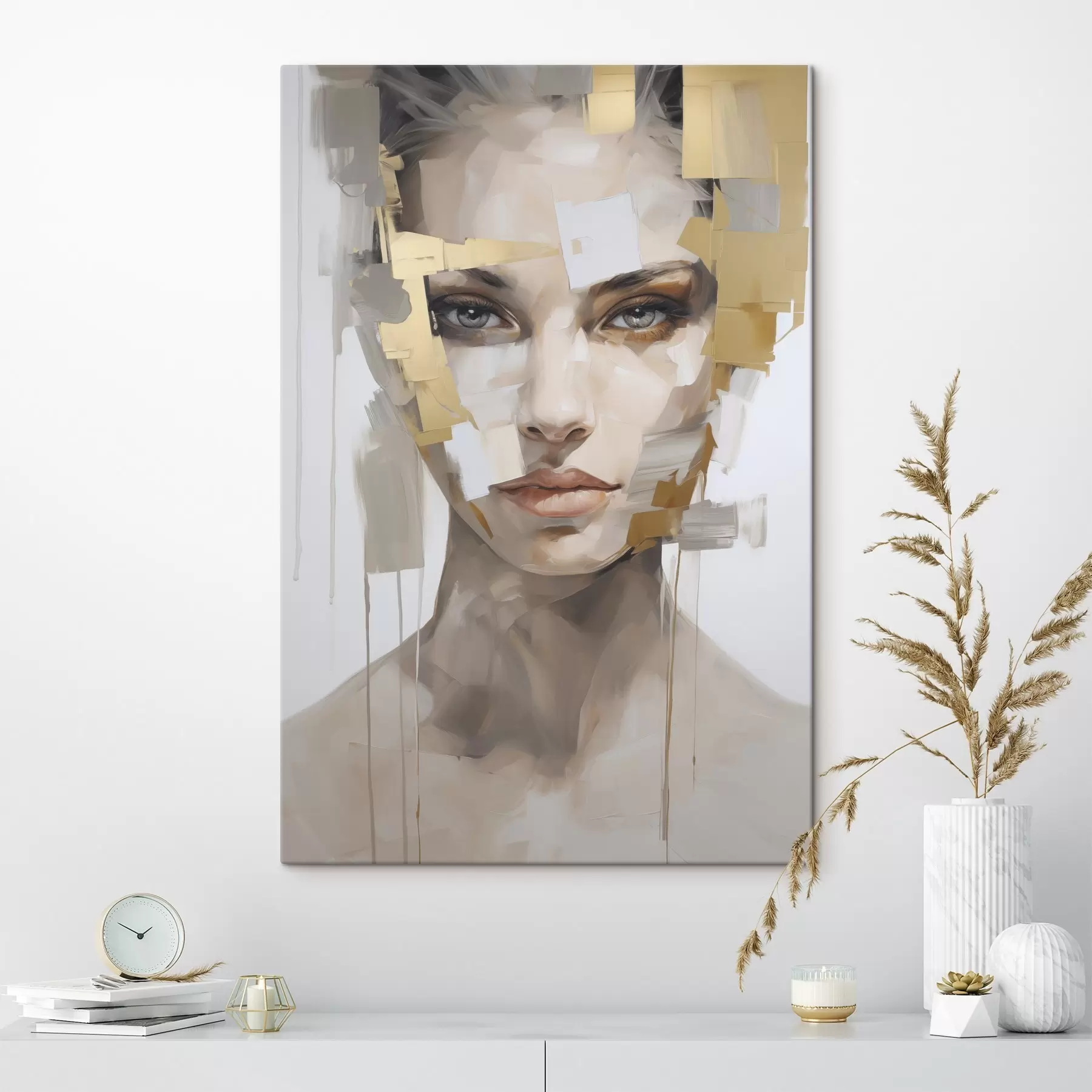 wall murals Modern abstract portrait s49046