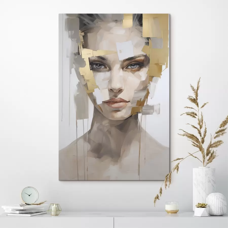 wall murals Modern abstract portrait s49046