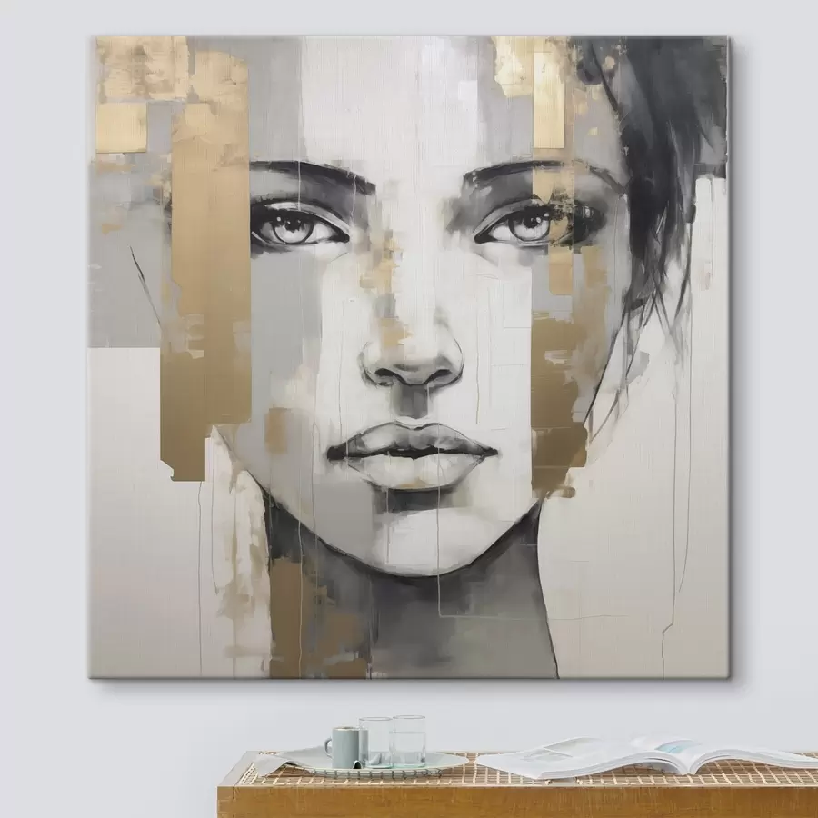 wall murals Female portrait imitation of painting s49055
