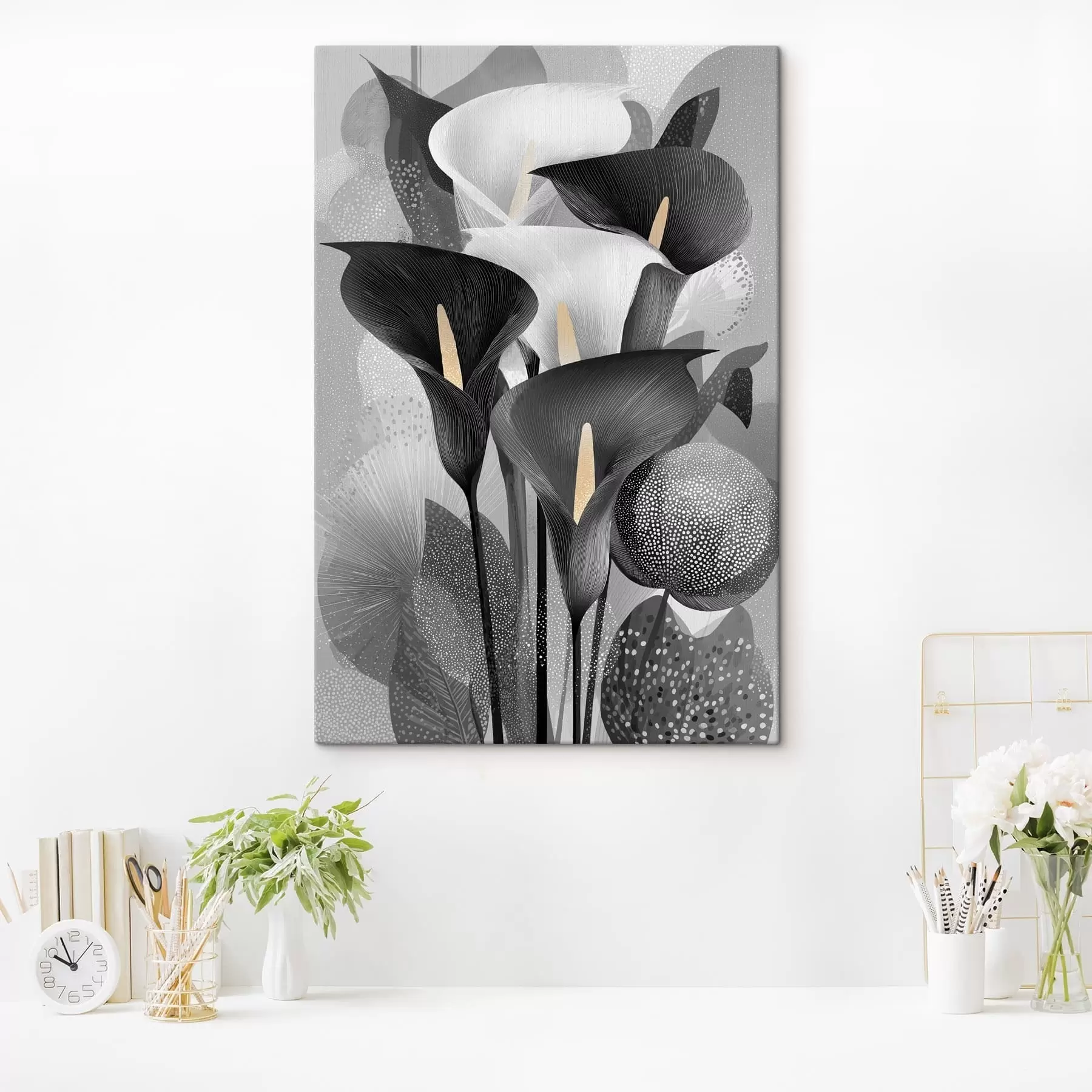 wall murals Calla lilies s49086