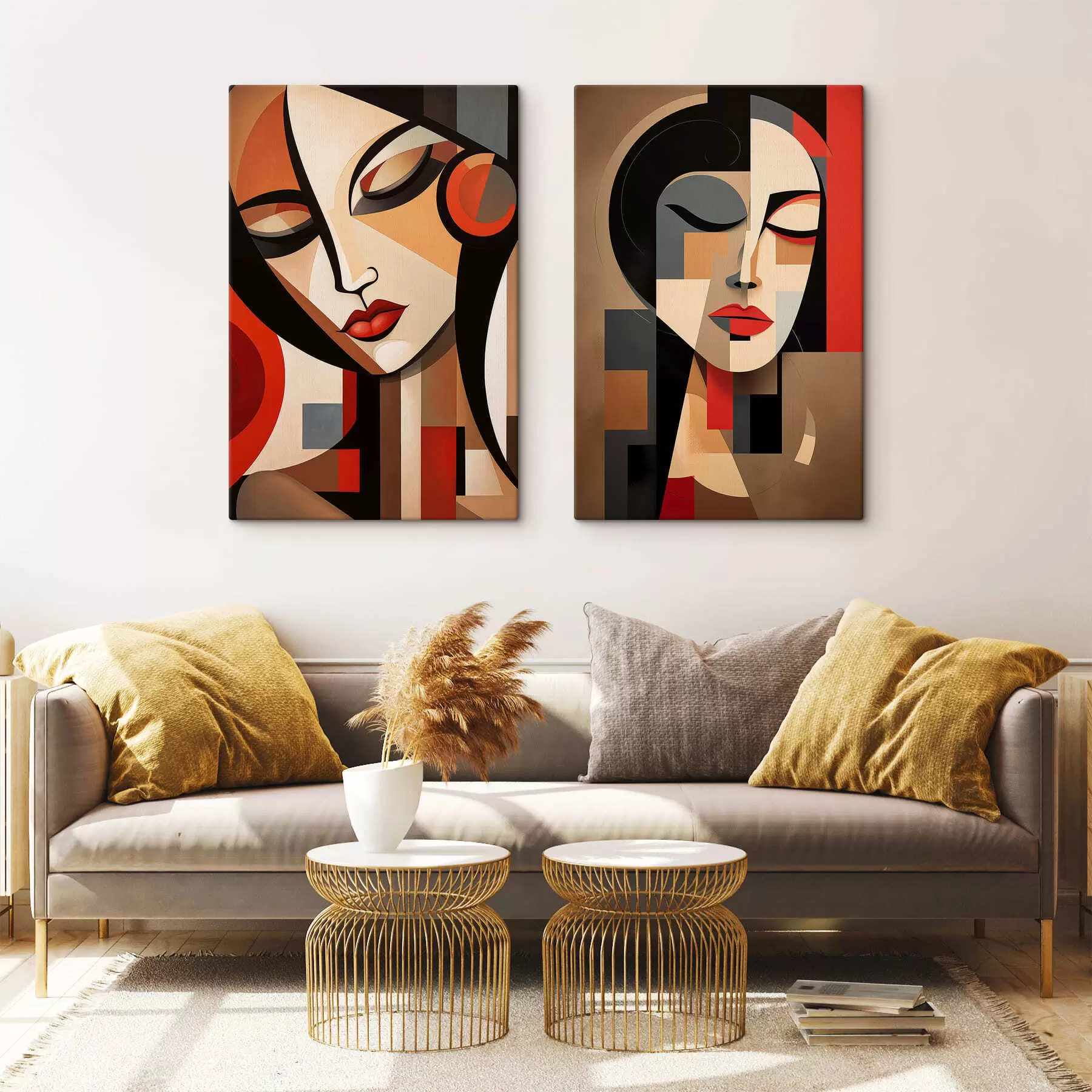 murales Retrato abstracto de mujer m30457
