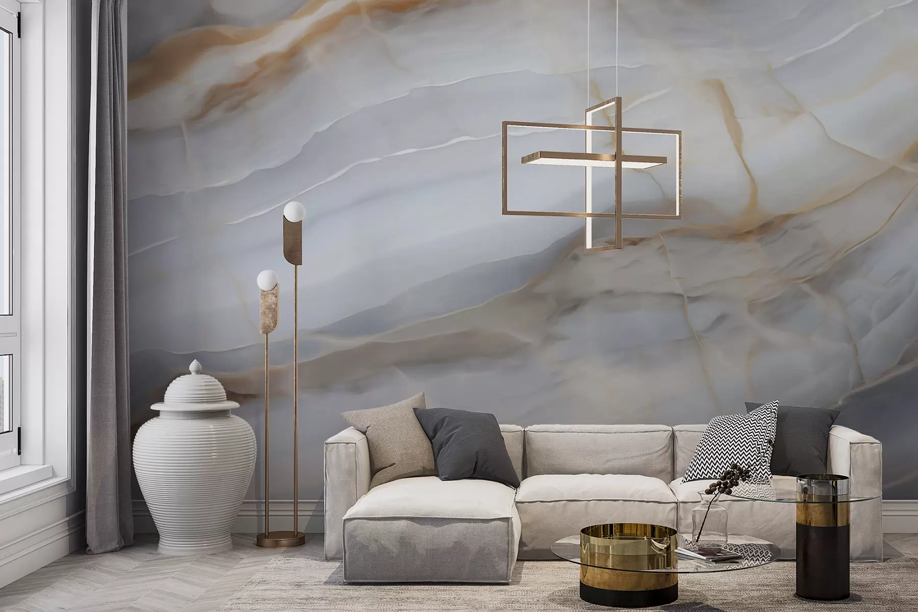 wall murals Imitation of abstract marble texture pattern w05590