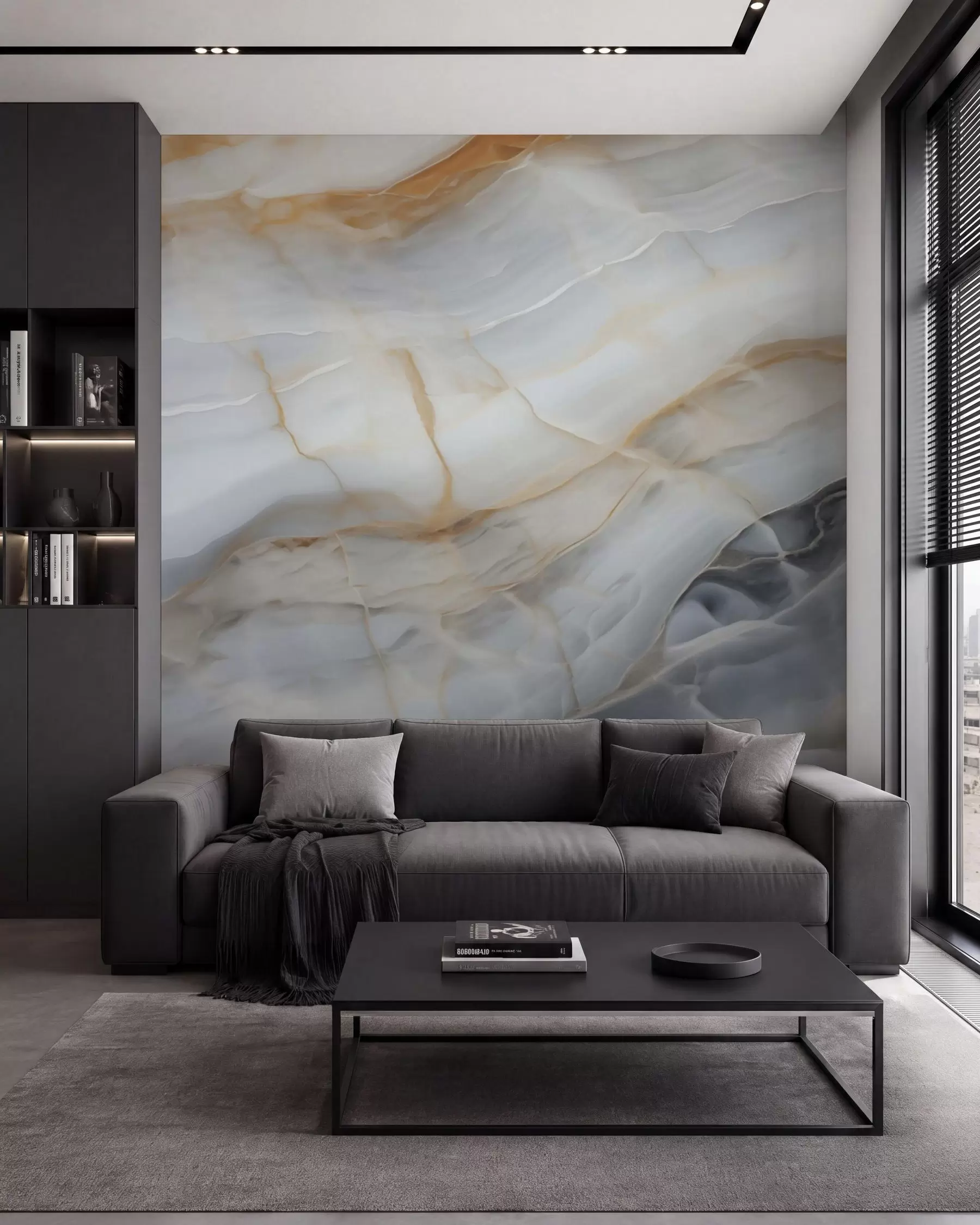 wall murals Imitation of abstract marble texture pattern w05590