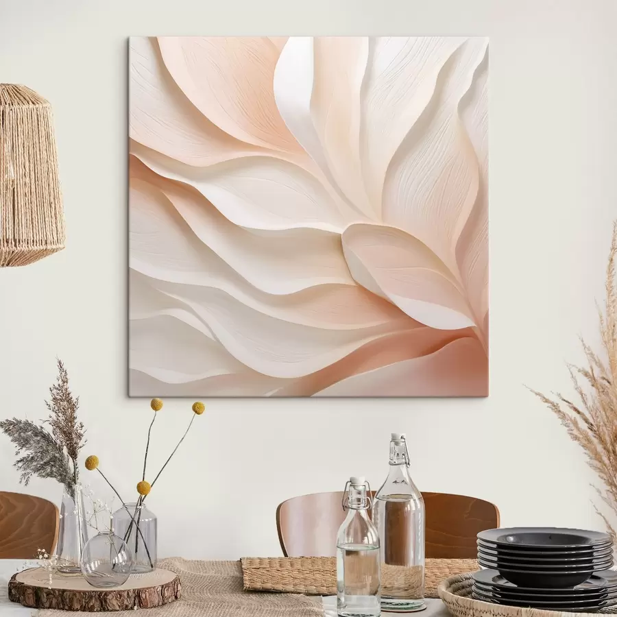 wall murals Abstraction with imitation of volumetric brushstrokes s49061