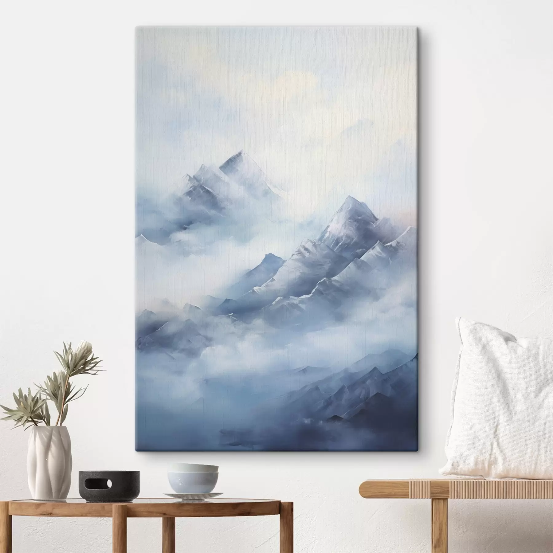 wall murals Mountain landscape imitation of painting s49069