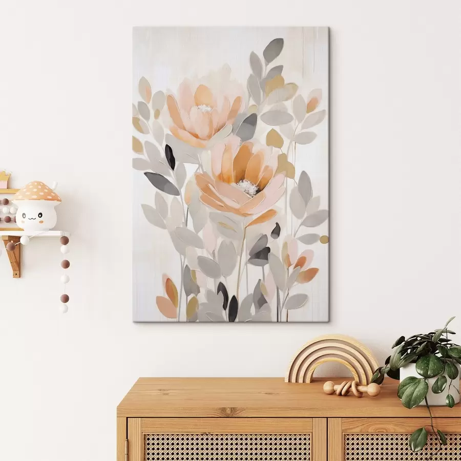 wall murals Plant abstraction imitation of painting s49080
