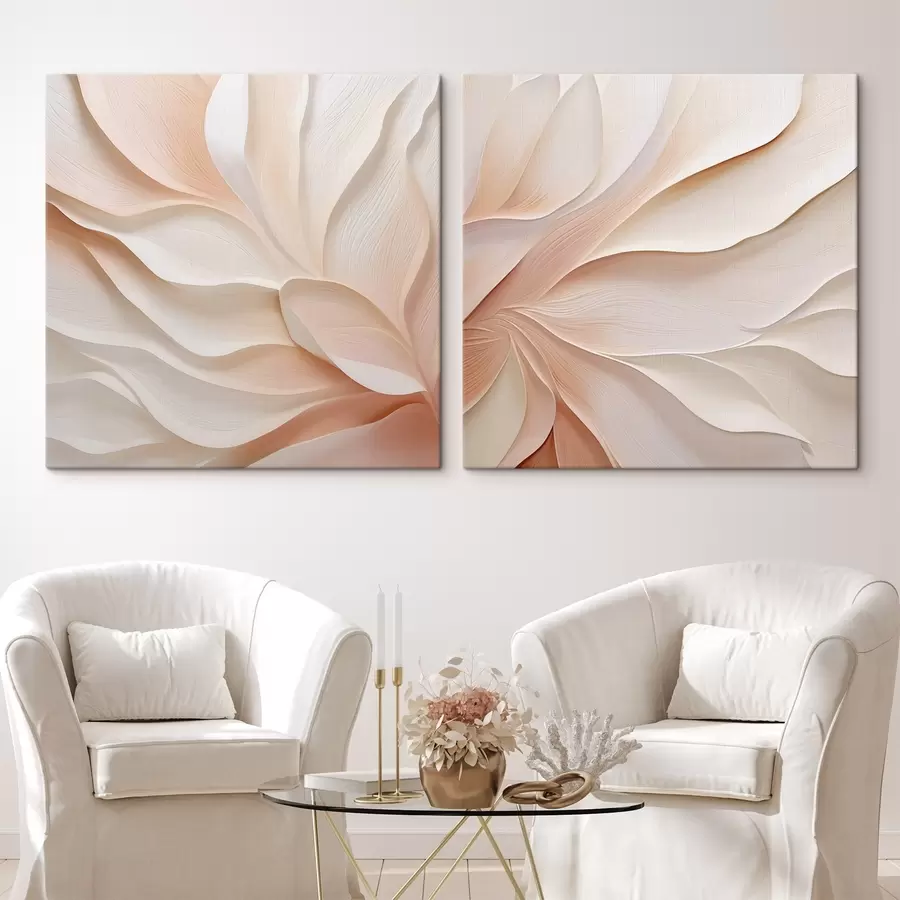 wall murals Abstraction with imitation of volumetric brushstrokes m30444