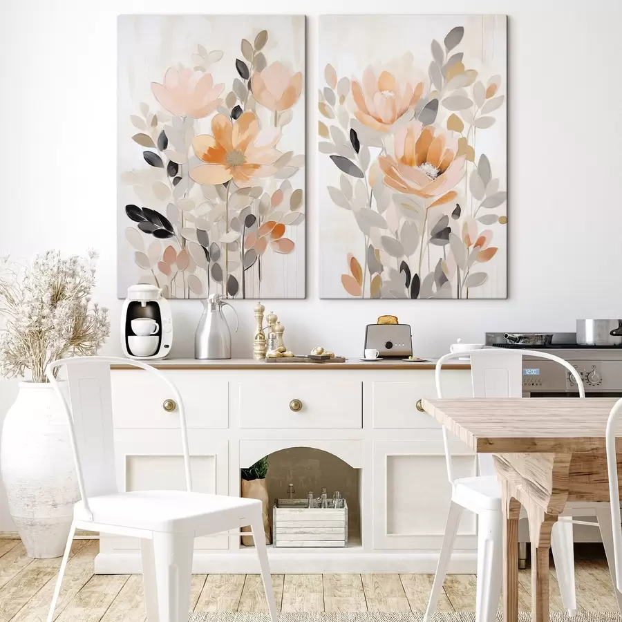 wall murals Plant abstraction imitation of painting m30453