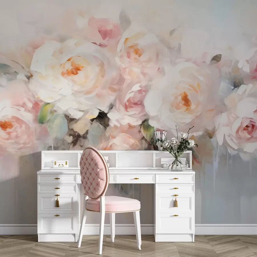Wall Mural Photo Wallpaper Classic flowers, roses w05614