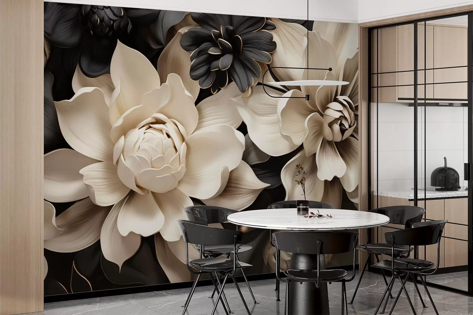 peintures murales Fleurs fantastiques w05618
