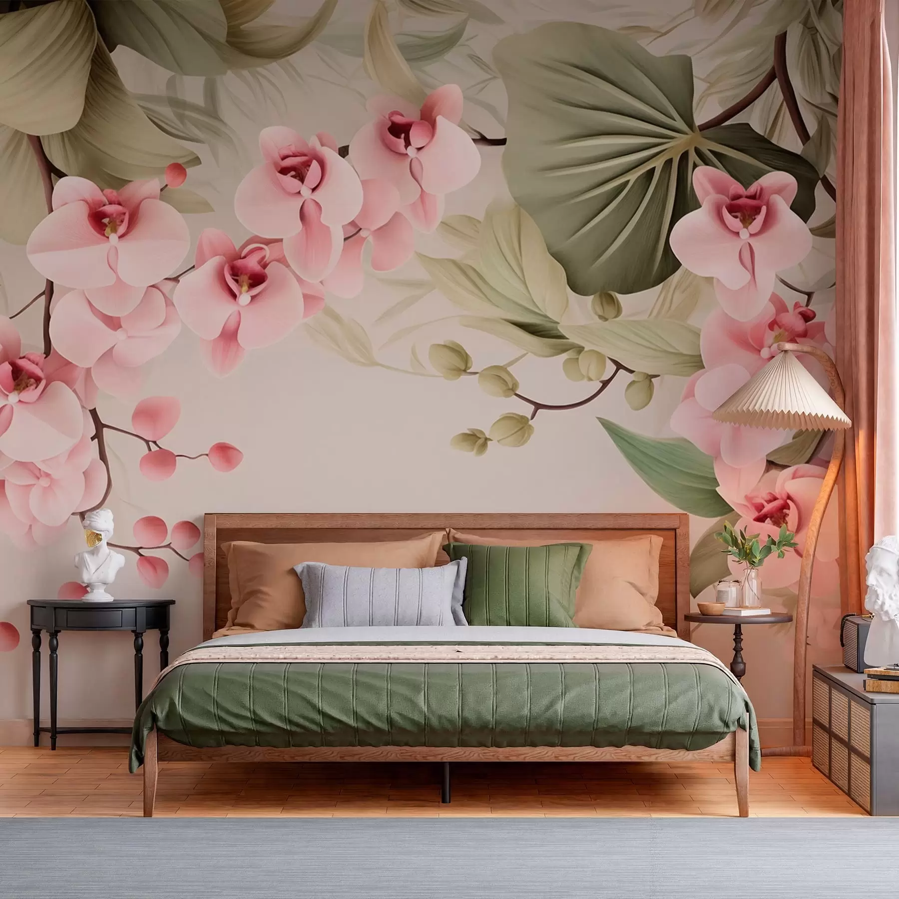 murales Orquídeas, plantas colgantes w05619