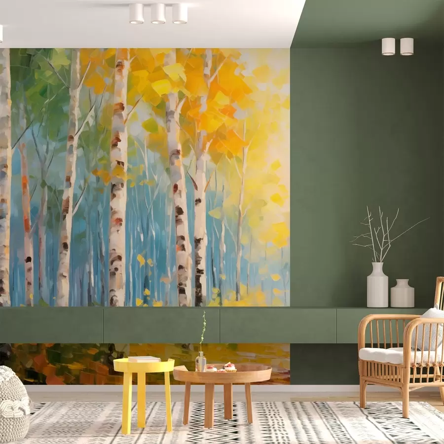 Wall Mural Photo Wallpaper Trees, birches w05620