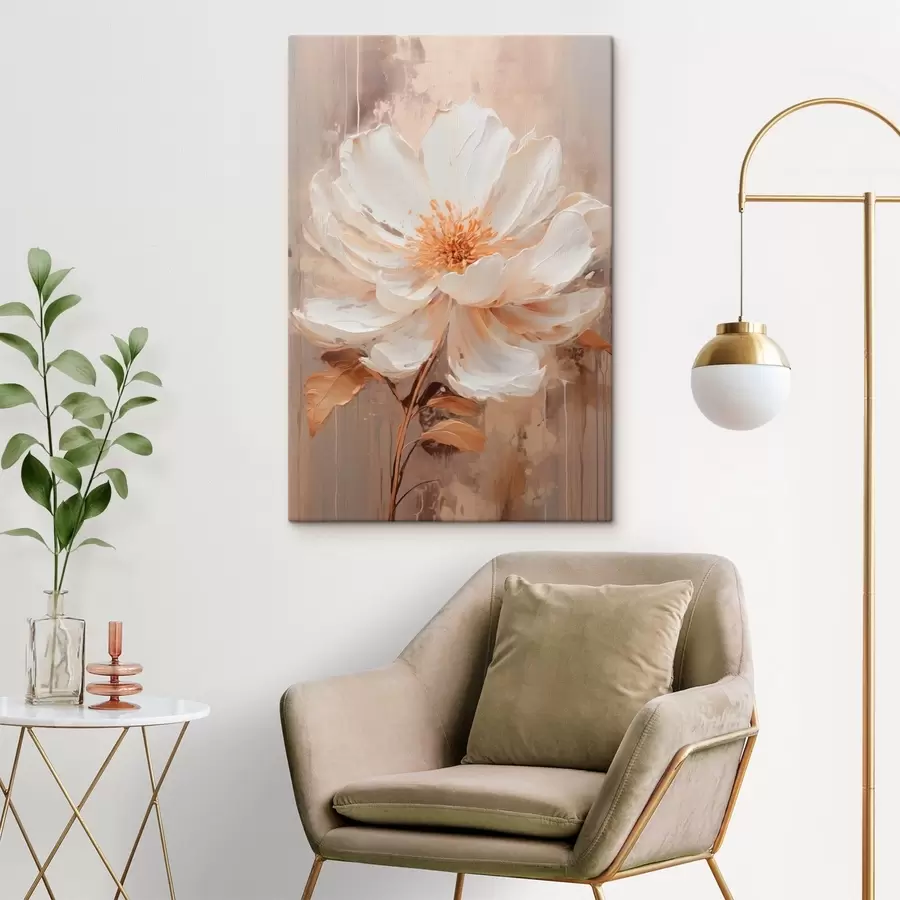 wall murals Light flower on a soft abstract background s49181