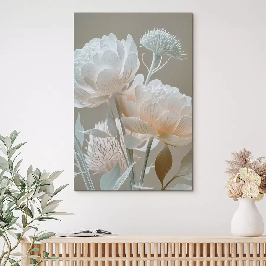 wall murals Airy composition of pastel flowers s49210