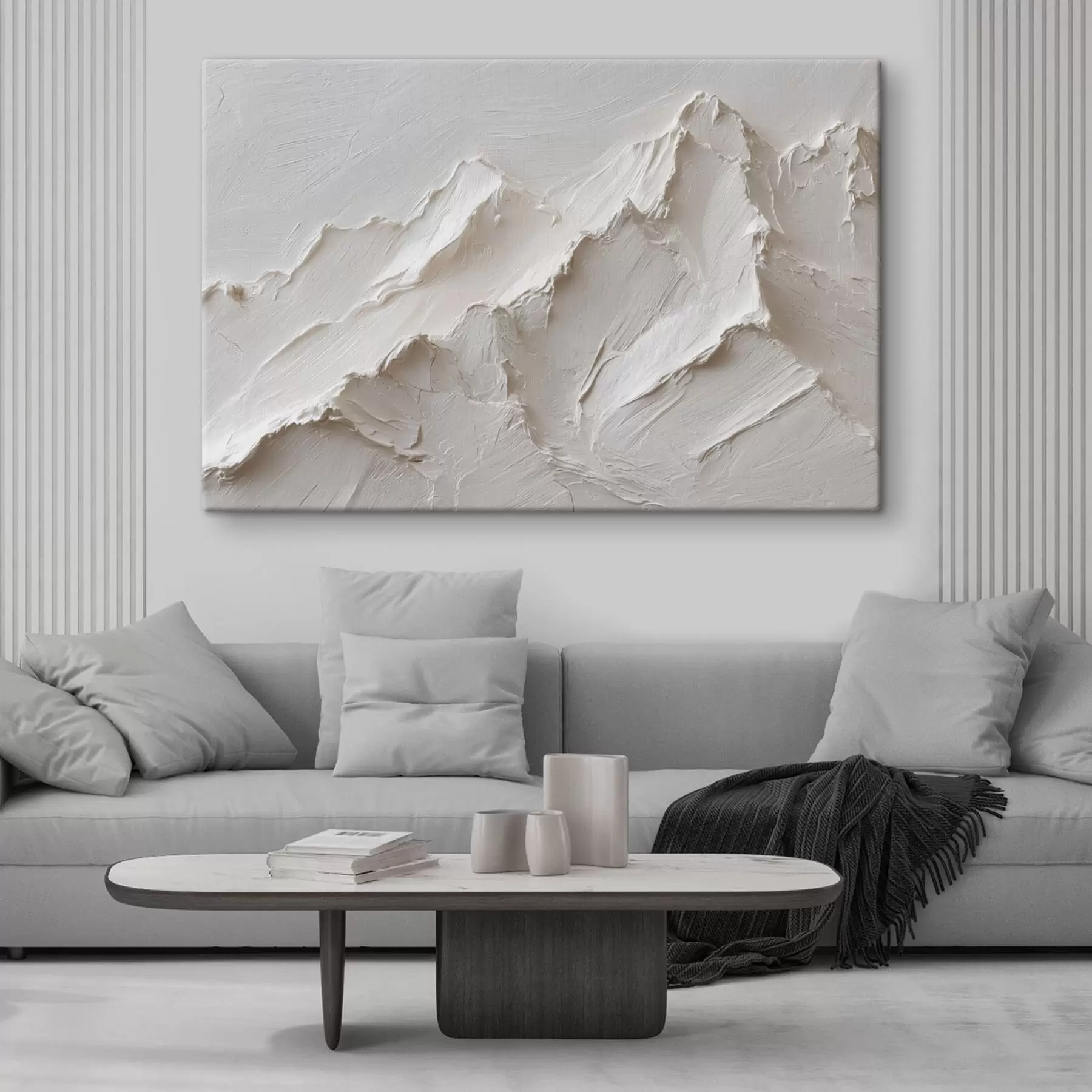 wall murals Light mountain relief with thick strokes s49215