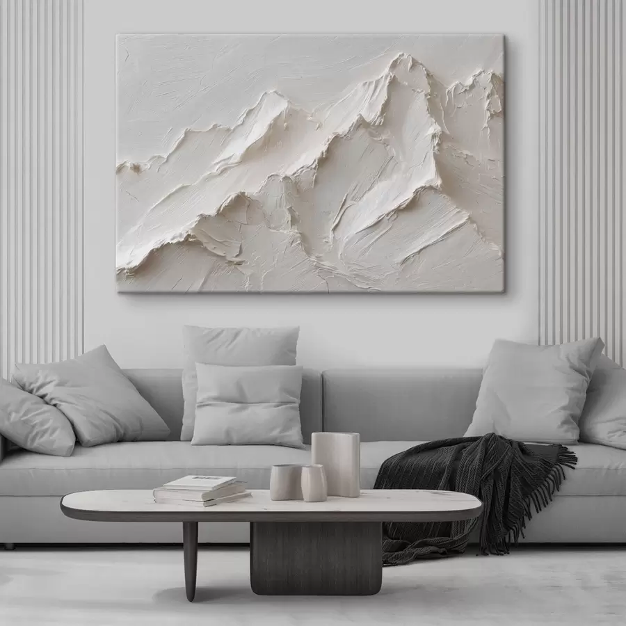 wall murals Light mountain relief with thick strokes s49215