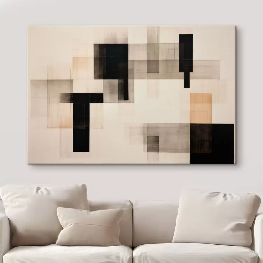 Wall Mural Photo Wallpaper Abstract composition of rectangular forms s49221