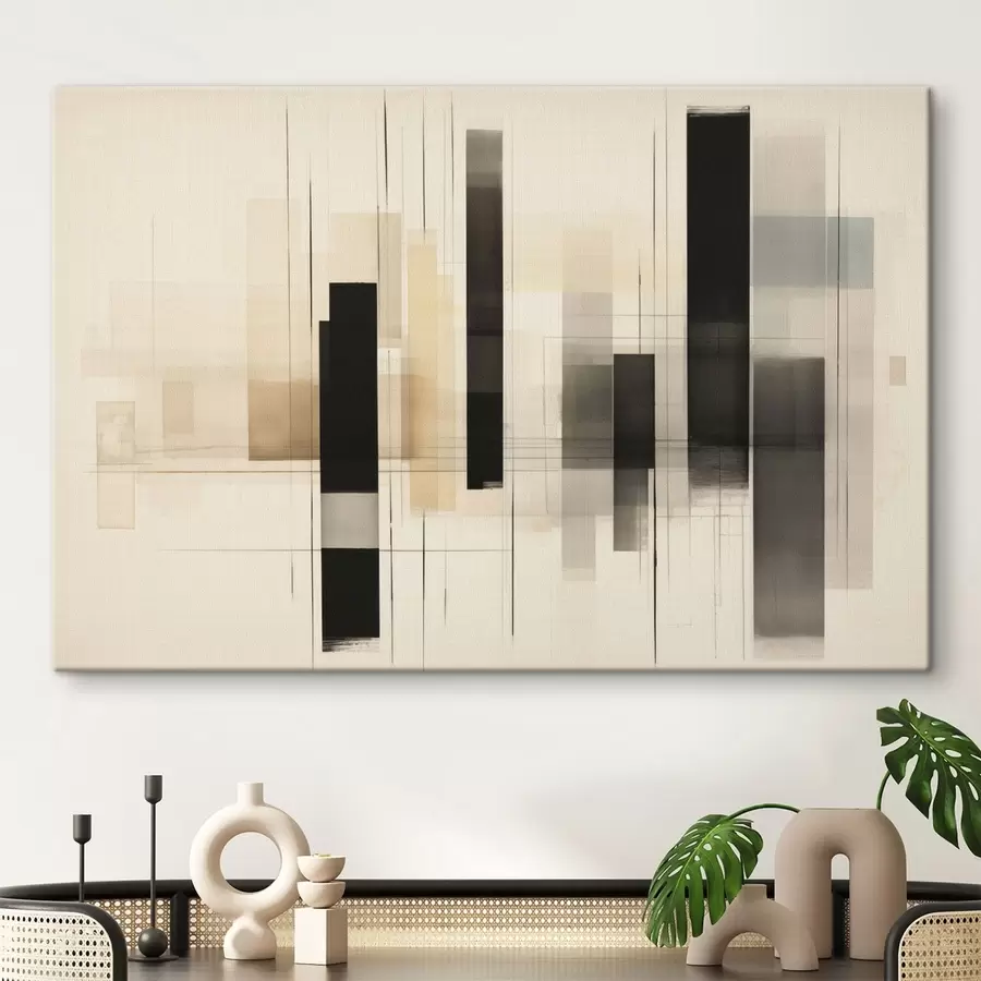 Wall Mural Photo Wallpaper Abstract verticals in light neutral tones s49224